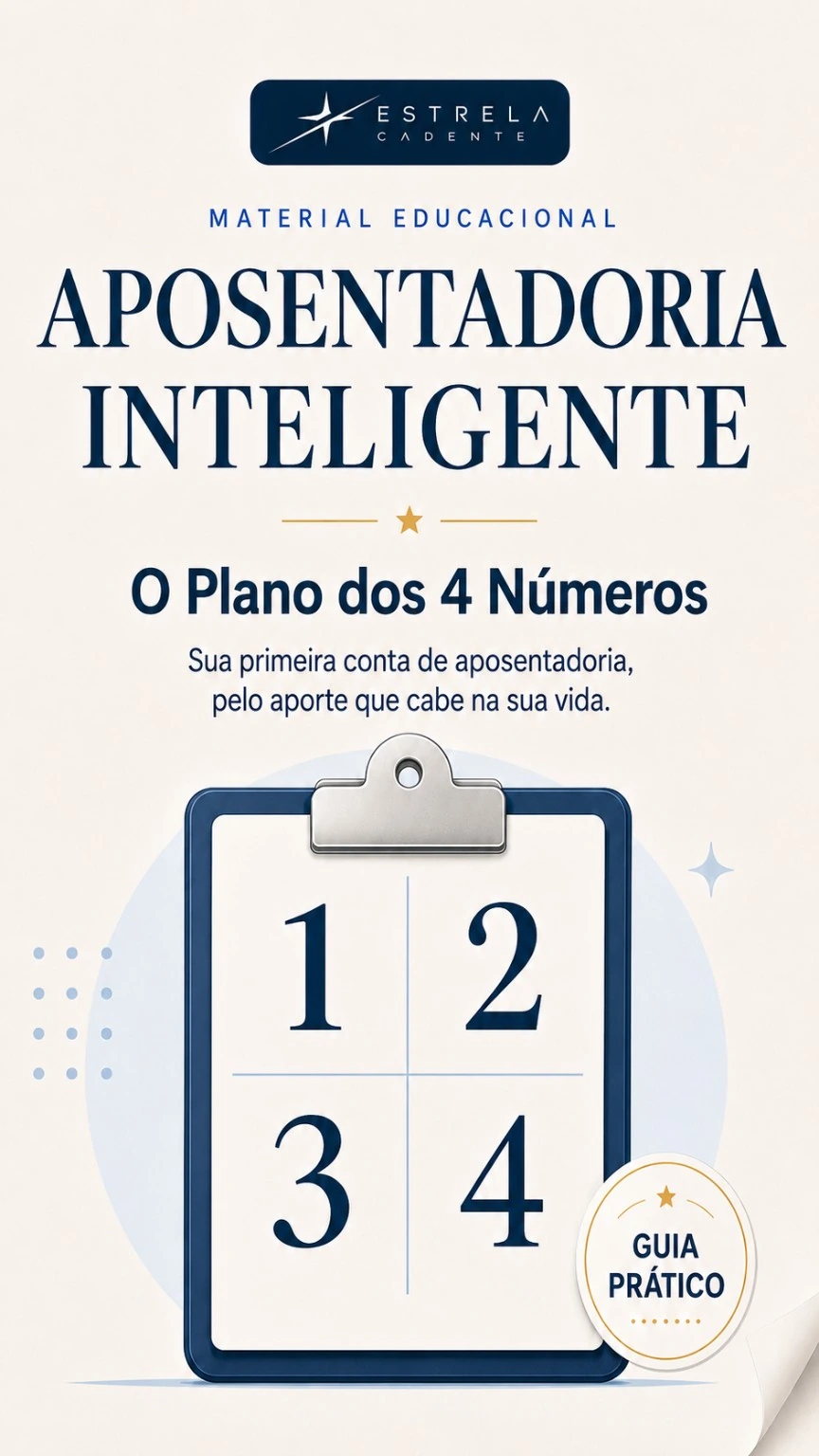 Capa do material Aposentadoria Inteligente — O Plano dos 4 Números