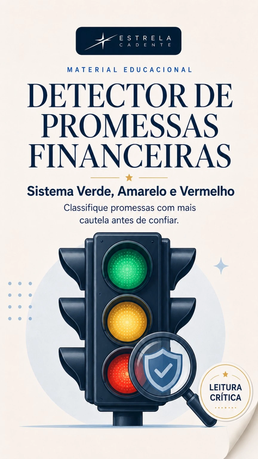 Capa do Detector de Promessas Financeiras
